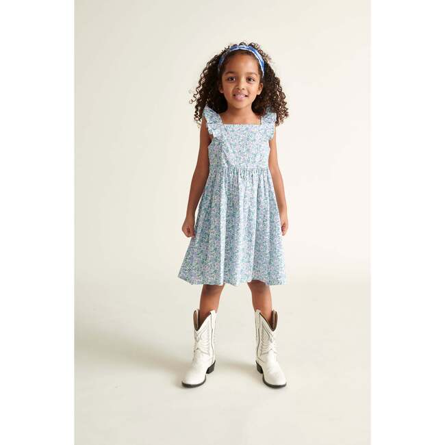 Girls Sundress Rosalie, Lilac, Blue & White Floral