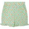 Girls Summer Shorts Jamie, Mint & Orange Cherry Print - Shorts - 1 - thumbnail