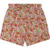 Girls Summer Shorts Mia, Multicolour Strawberry Print - Shorts - 1 - thumbnail