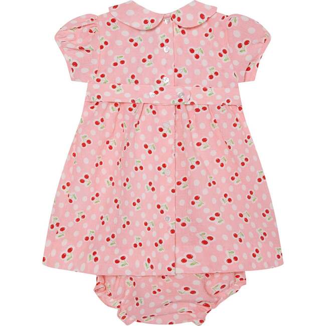 Hand-Smocked Baby Dress Tabitha, Pink - Dresses - 4