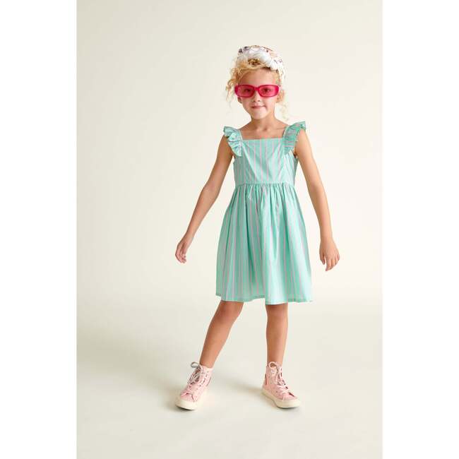 Girls Sundress Raya, Mint Green - Dresses - 2