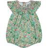 Made With Liberty Fabric Baby Bubble Rene, Green - Rompers - 1 - thumbnail