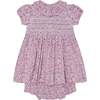 Hand-Smocked Baby Dress Tulip, Pink - Dresses - 1 - thumbnail