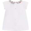 Girls Cotton Blouse Lyla, White - Blouses - 1 - thumbnail