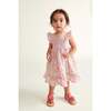 Made With Liberty Fabric Baby Sundress Ophelia, Pink Floral - Dresses - 2