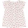 Girls Summer Blouse Rae, White With Cherries - Blouses - 3