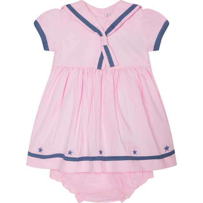 Baby Sailor Dress Saffron, Pink & Navy Blue