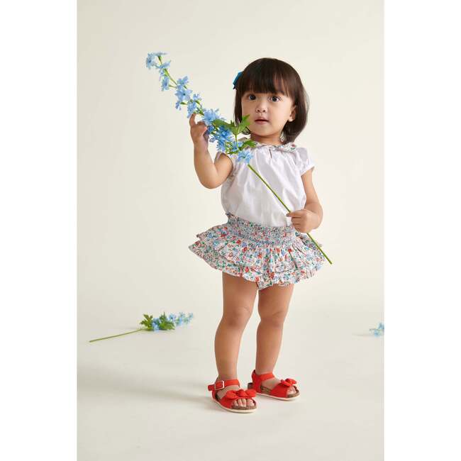 Hand-Smocked Baby Skort Bluebelle, Floral - Skirts - 2