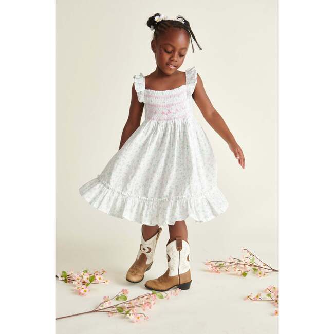 Girls Cotton Sundress Bliss, White - Dresses - 2