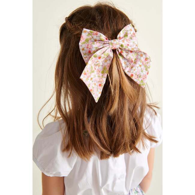 Bow Hair Clip Lilith, Pink - Hair Accessories - 2