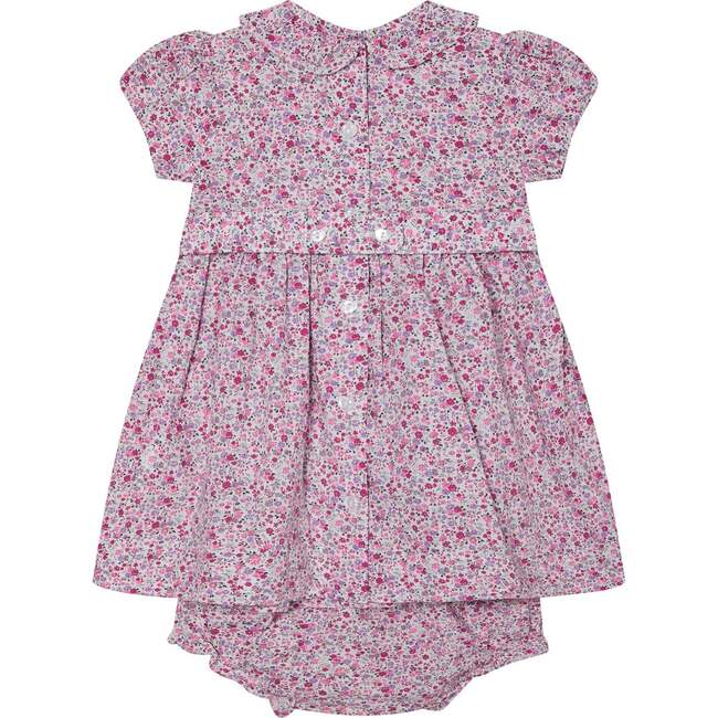 Hand-Smocked Baby Dress Tulip, Pink - Dresses - 4