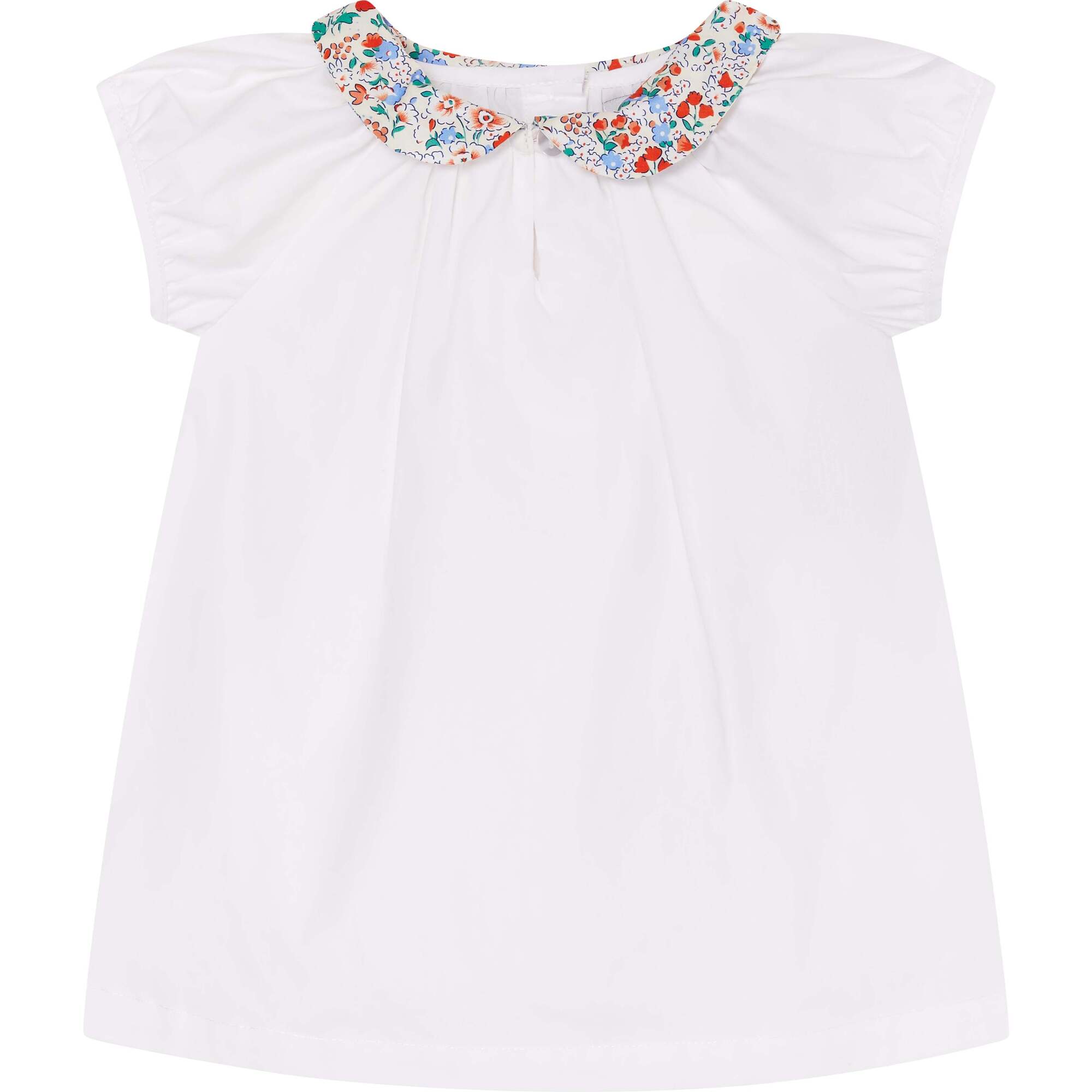 Baby Cotton Blouse Lumi, White - Blouses - 1