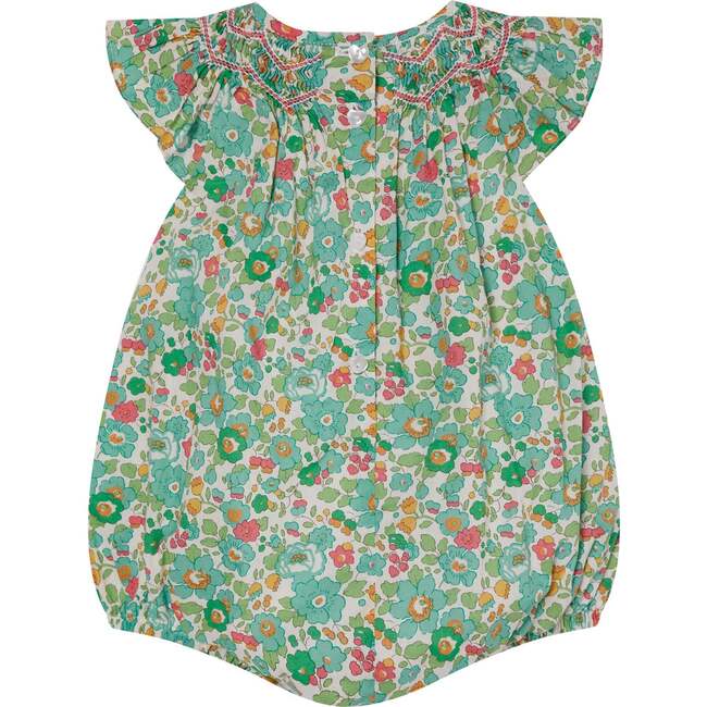 Made With Liberty Fabric Baby Bubble Rene, Green - Rompers - 4