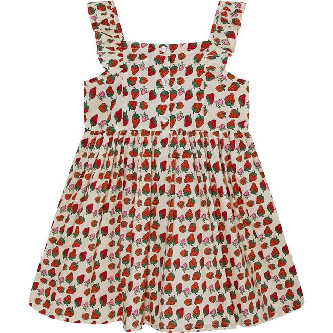 Girls Sun Dress Nellie, Strawberry Print - Dresses - 3