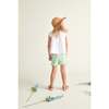 Girls Summer Shorts Jamie, Mint & Orange Cherry Print - Shorts - 4