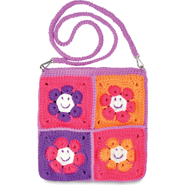 Groovy Smiles Crochet Bag