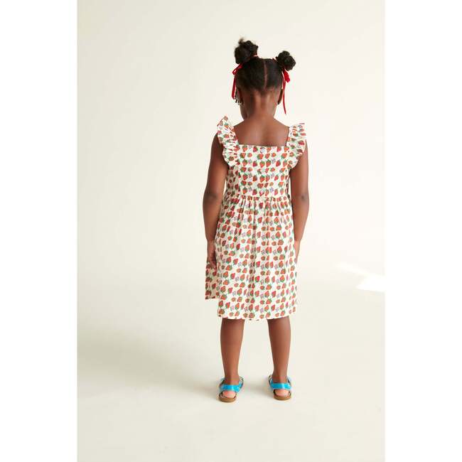 Girls Sun Dress Nellie, Strawberry Print - Dresses - 4