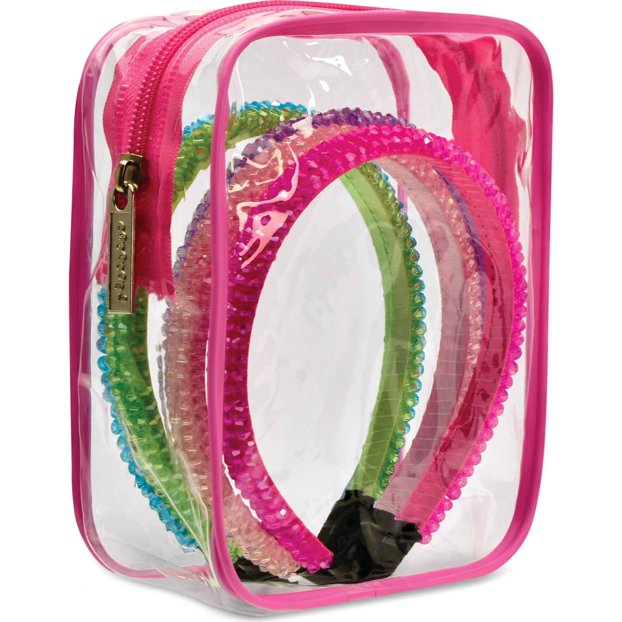 5 Pack Rhinestone Headbands in Reusable Pouch - Headbands - 1