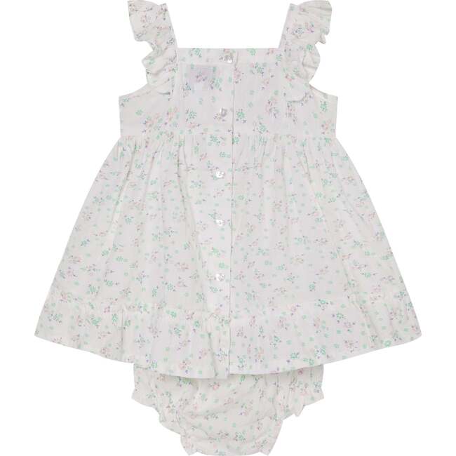 Baby Cotton Sundress August, White - Dresses - 4