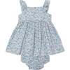 Baby Sundress Meadow, Lilac, Blue & White Floral - Dresses - 3