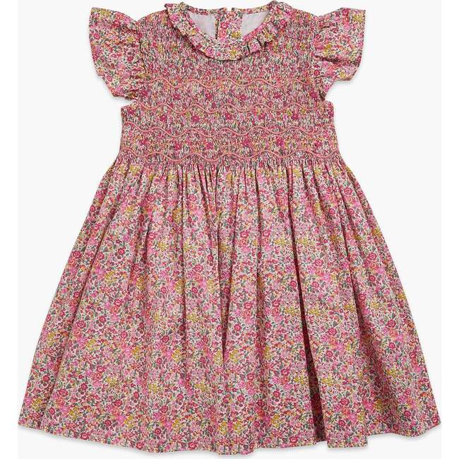Falbala Dress, Fuchsia Liberty - Dresses - 1