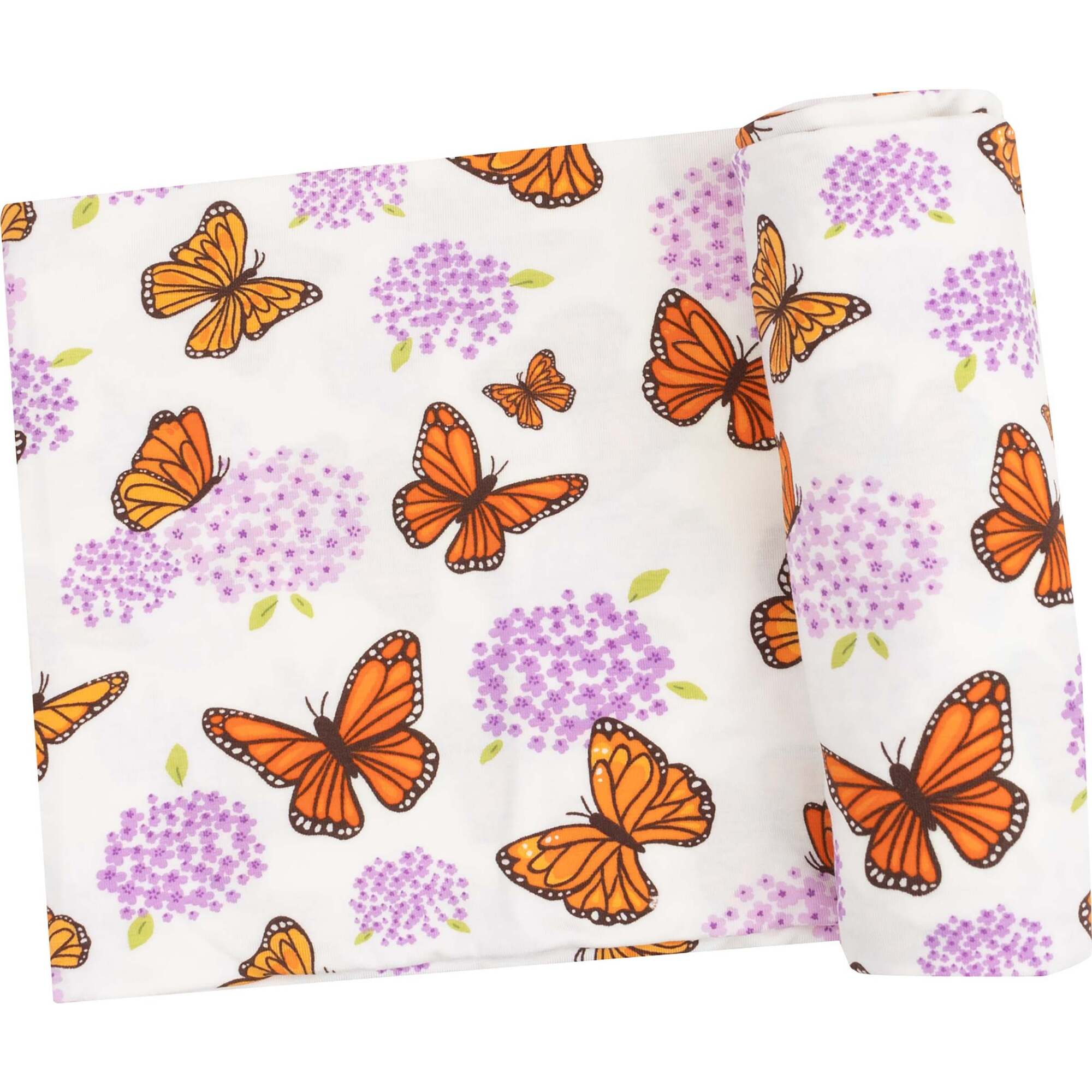 Swaddle Blanket, Monarch Butterflies and Milkweed - Swaddles - 1