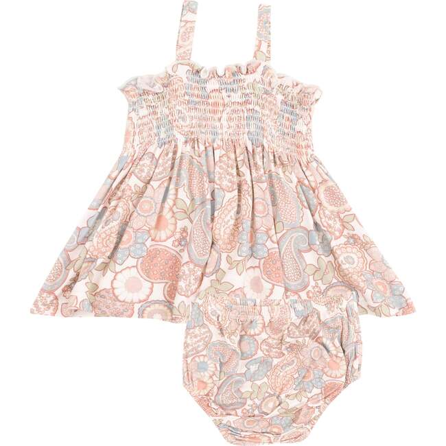 Smocked Top & Bloomer, Folk Paisley