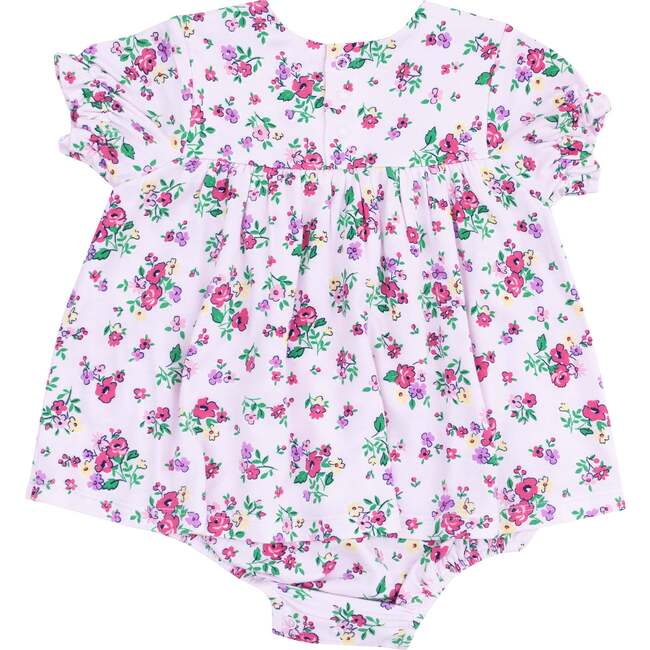 Smocked Ruffle Bubble with Skirt, Preppy Roses