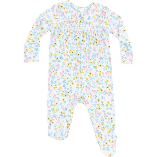 Smocked Peter Pan Footie, Caroline's Calico