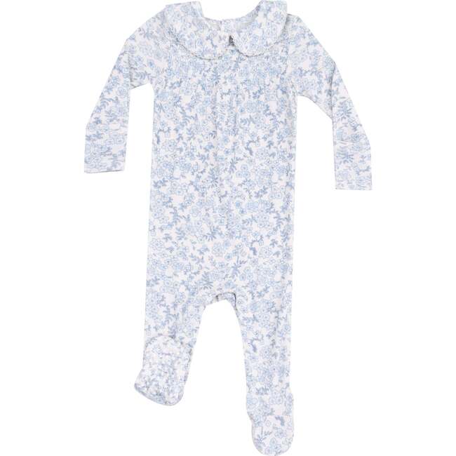 Smocked Peter Pan Footie Calico Floral