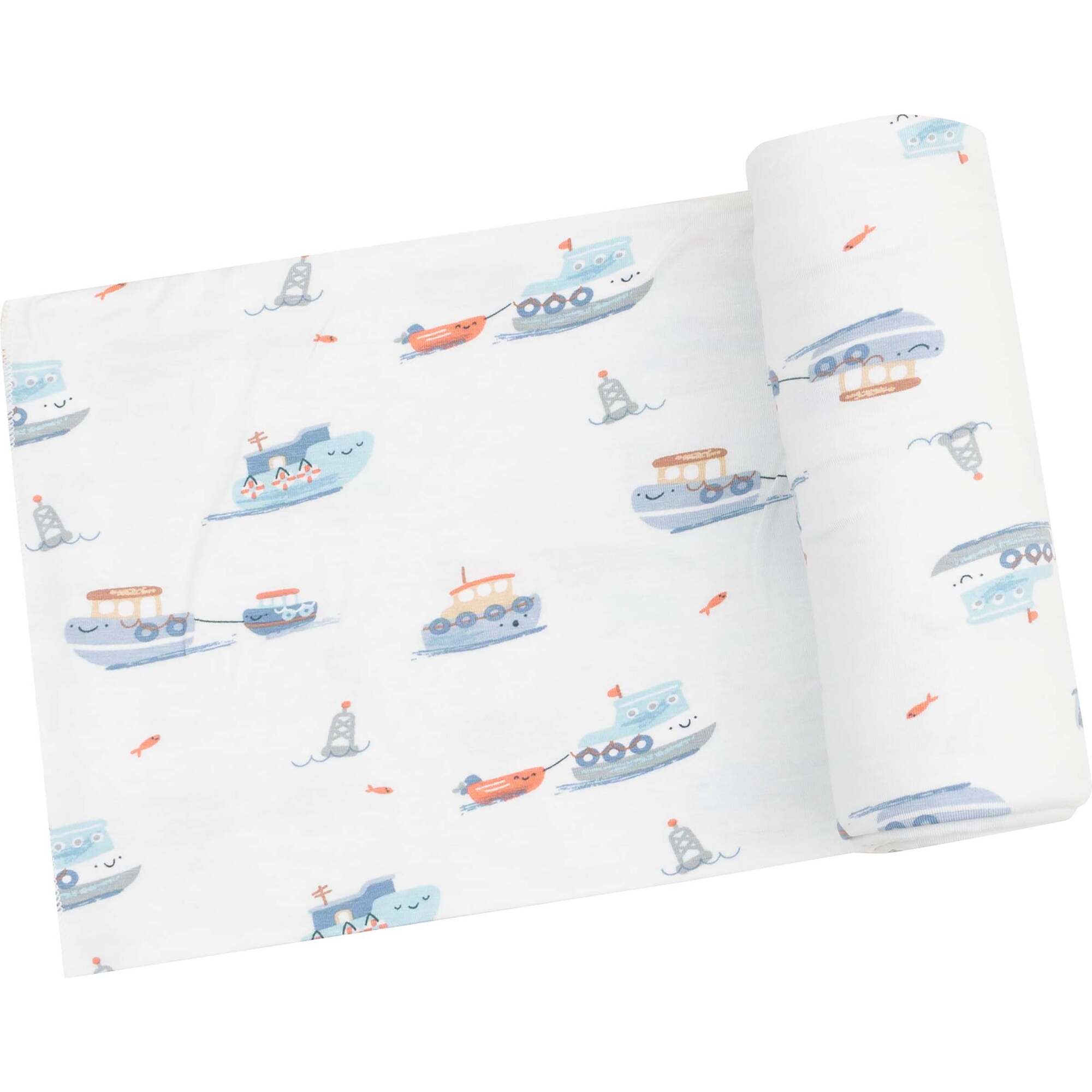 Swaddle Blanket, Bubbly Tugboats - Swaddles - 1