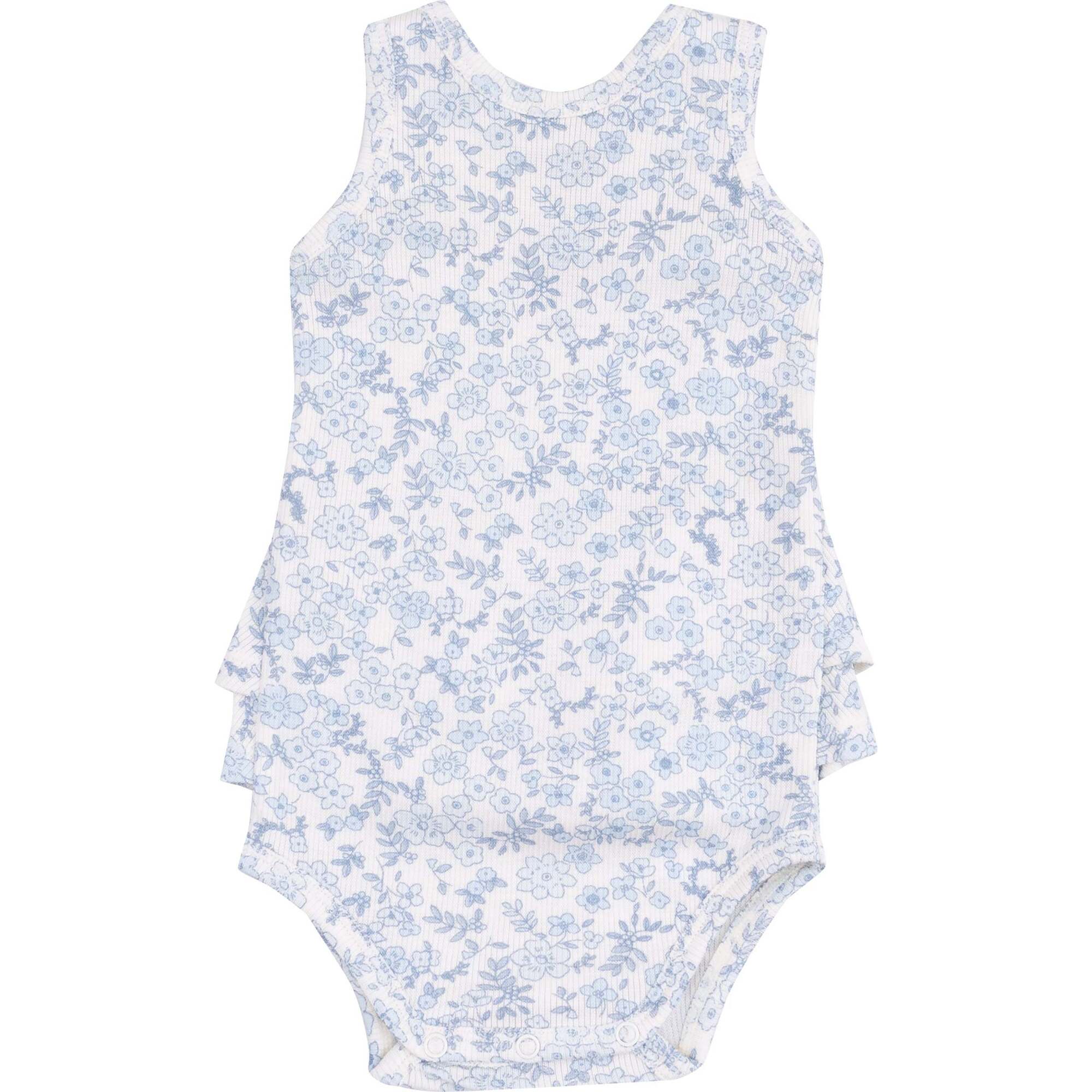 Ruffle Tank Bubble Calico Floral - Rompers - 1