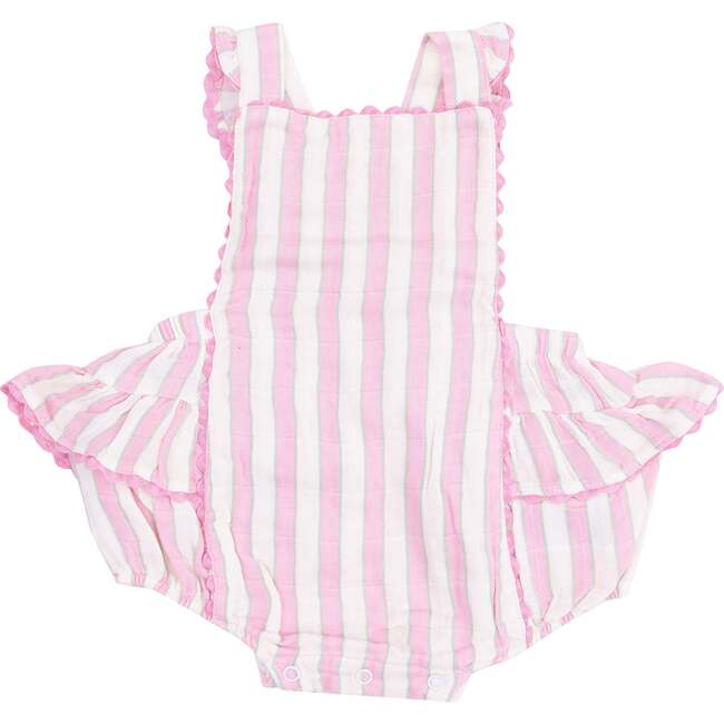 Ric-Rac Ruffle Sunsuit, Candy Stripe