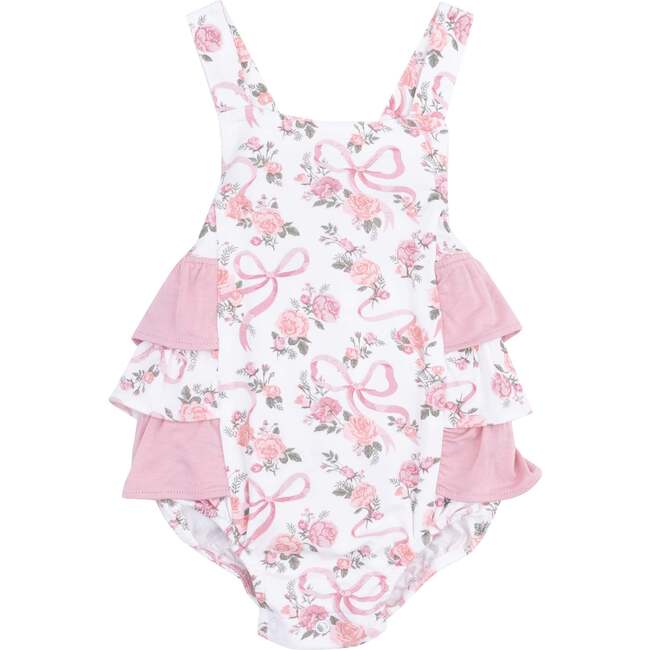 Ruffle Sunsuit, Ribbons and Flowers