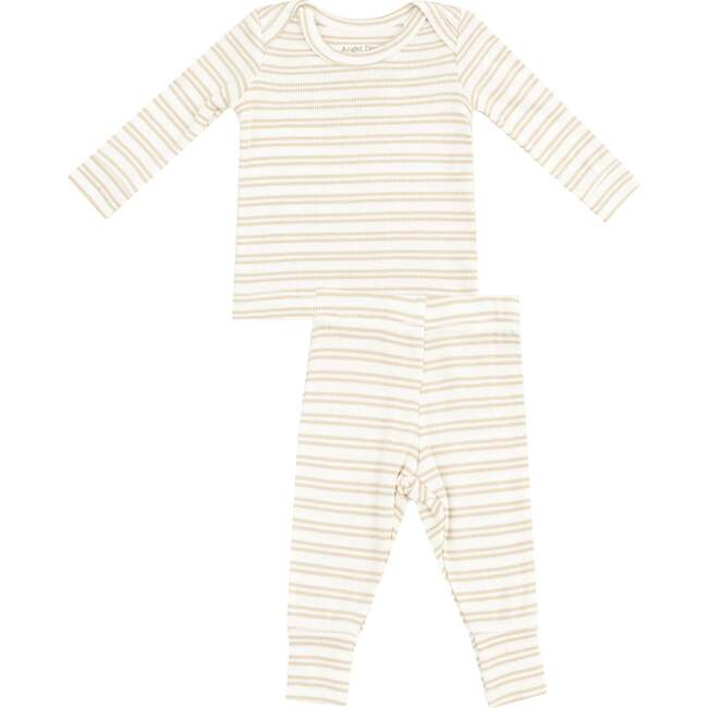 Lounge Wear Set, Stripe Oxford Tan