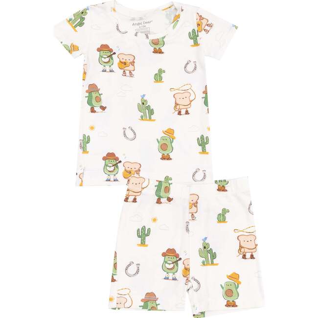 Loungewear Short Set, Avocado Toast Western