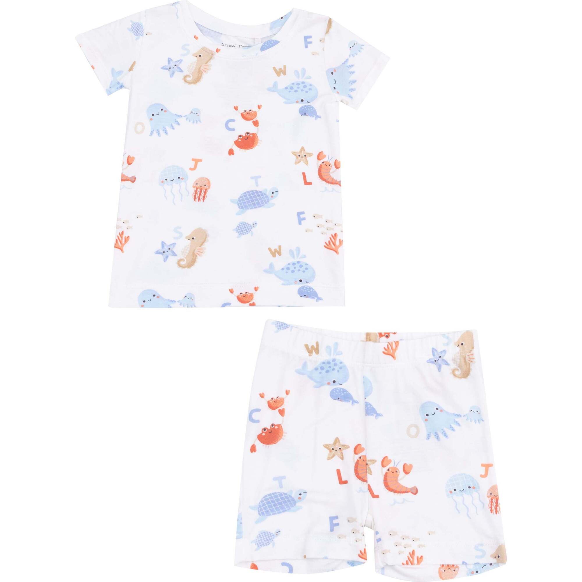 Loungewear Short Set, Coastal ABCs - Mixed Apparel Set - 1