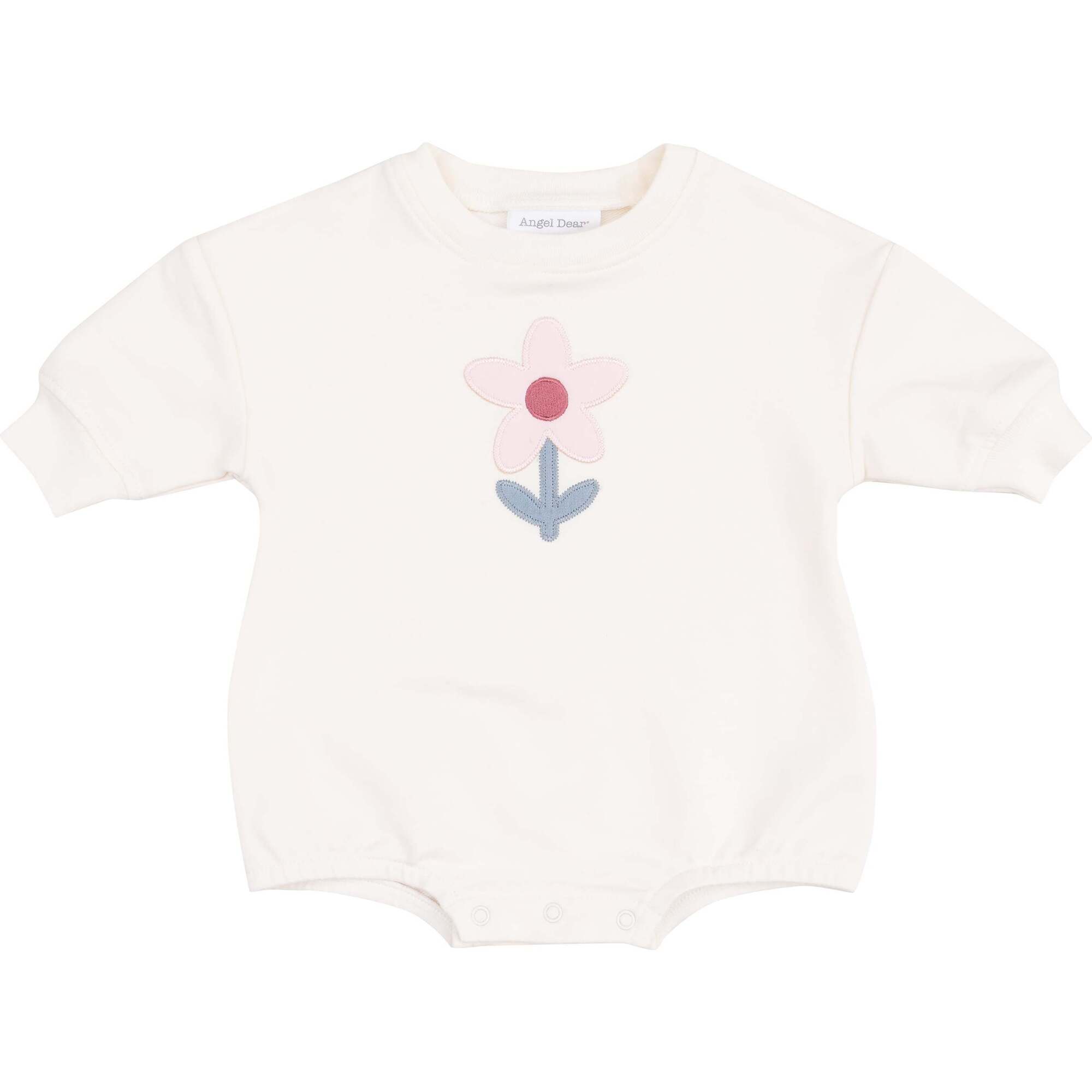 French Terry Sweatshirt Bubble, Danish Daisy - Rompers - 1