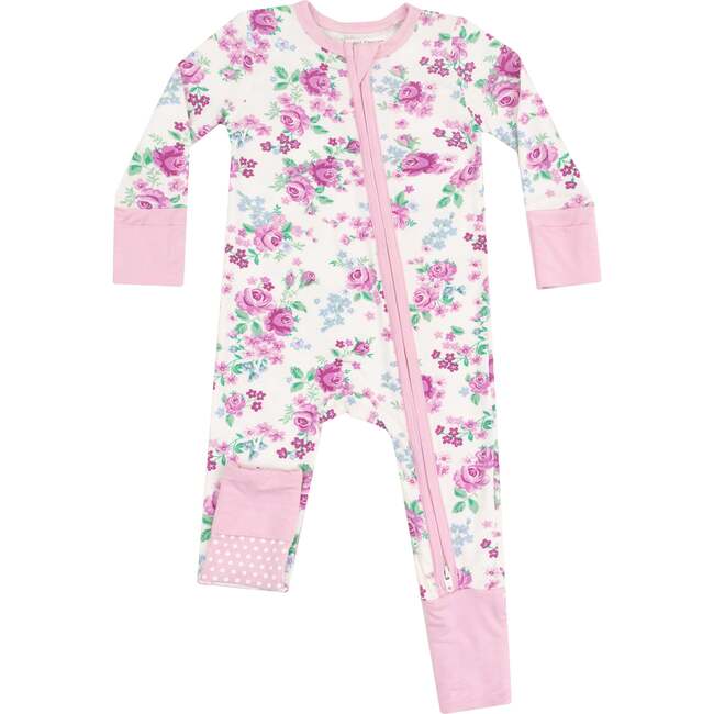 2 Way Zipper Romper, Cute Little Roses