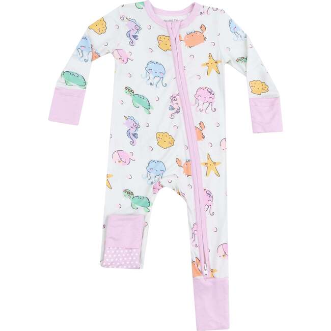 2 Way Zipper Romper, Cute Sea Creatures