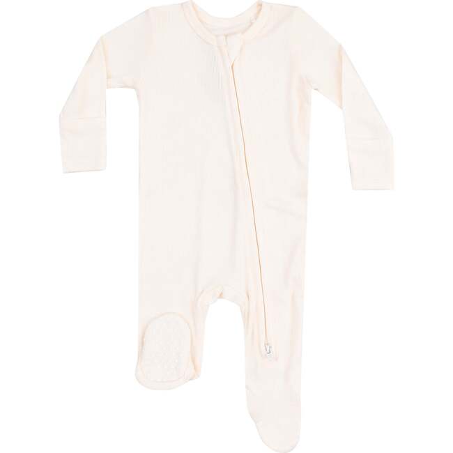 2 Way Zipper Footie, Solid Sugar Swizzle