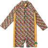 Vintage Flowers UPF 50 Recycled Sunsafe Sunsuit, Multi - One Pieces - 1 - thumbnail