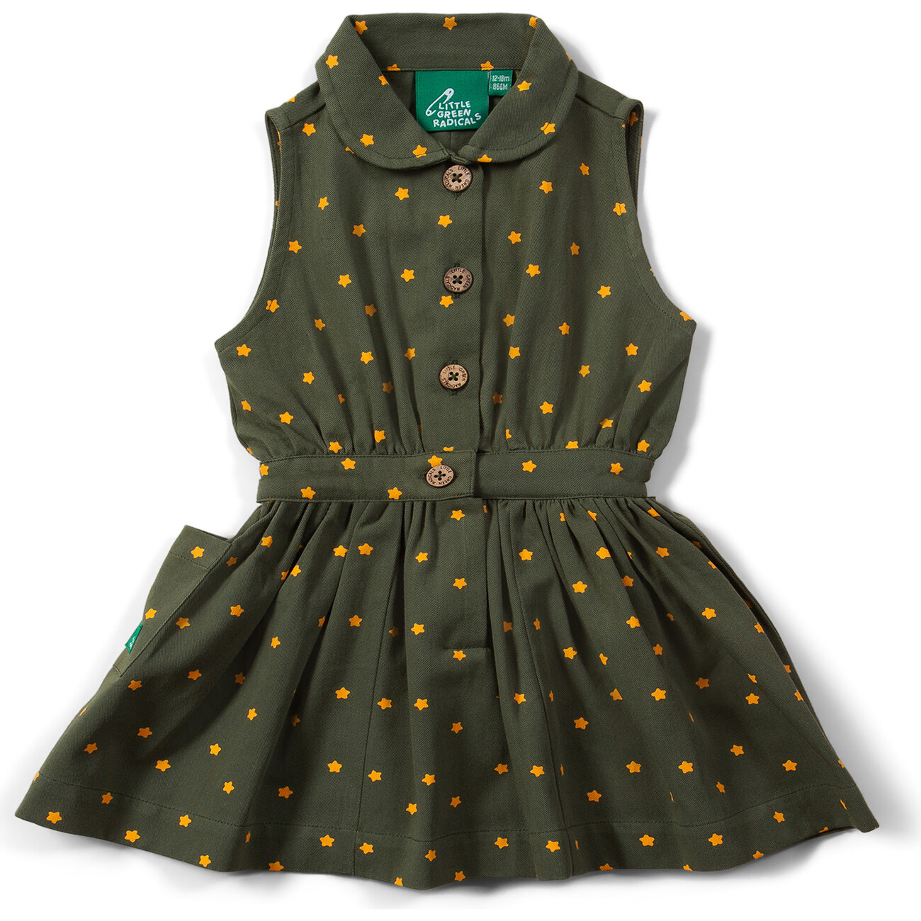 green emerald velvet dress Little Green Radicals - Dress main image 0