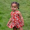 Little Rabbits Ruffle Romper, Red - Rompers - 2