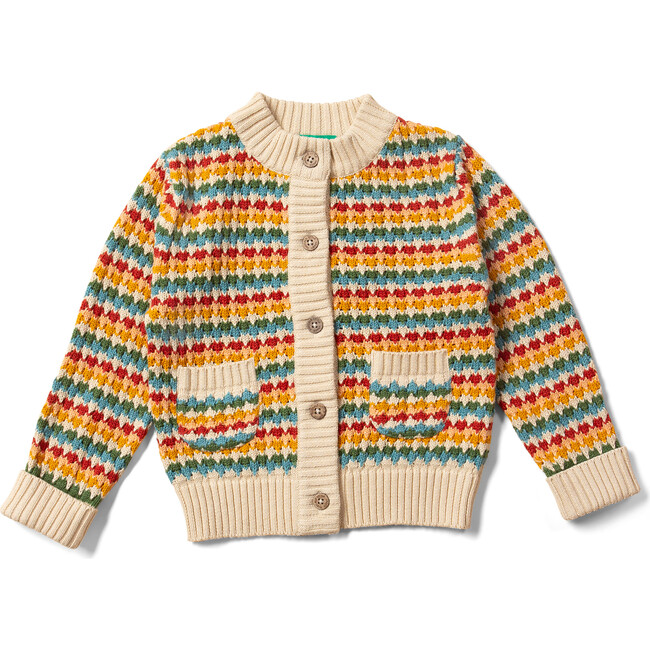 From One To Another Rainbow Days Knitted Cardigan, Multi