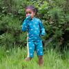 Teal Rainbows UPF 50 Recycled Sunsafe Sunsuit, Green - One Pieces - 3