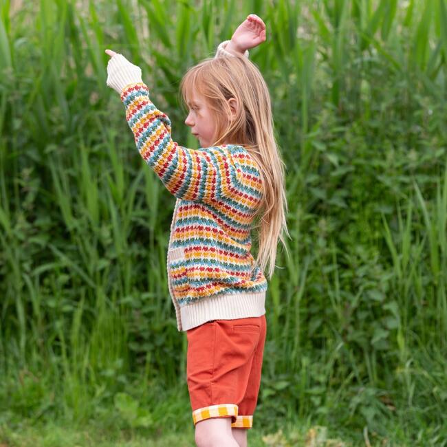 From One To Another Rainbow Days Knitted Cardigan, Multi - Cardigans - 3