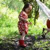 Little Rabbits Button Through Short Sleeve Dress, Red - Dresses - 3