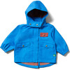 Blue Recycled Waterproof Parka Coat, Blue - Parkas - 1 - thumbnail