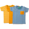 Blue Organic T Shirt Set 3 Pack, Multi - T-Shirts - 1 - thumbnail